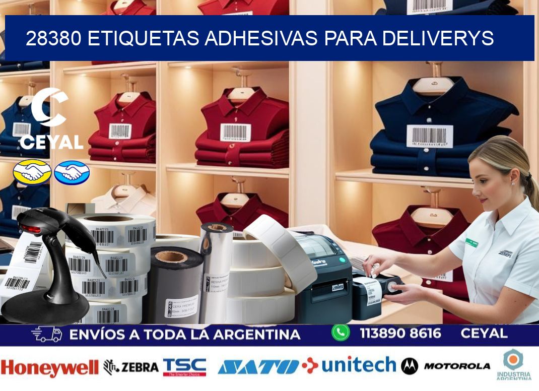 28380 etiquetas adhesivas para deliverys
