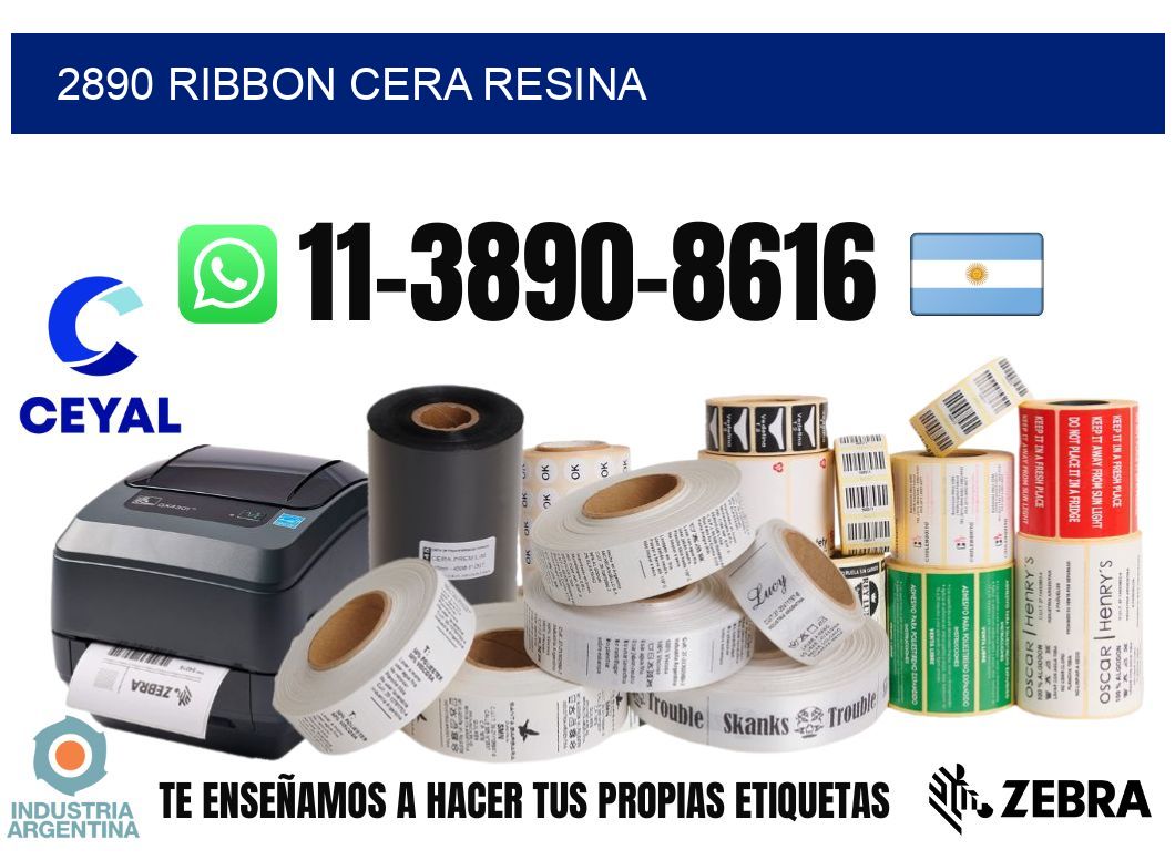 2890 ribbon cera resina