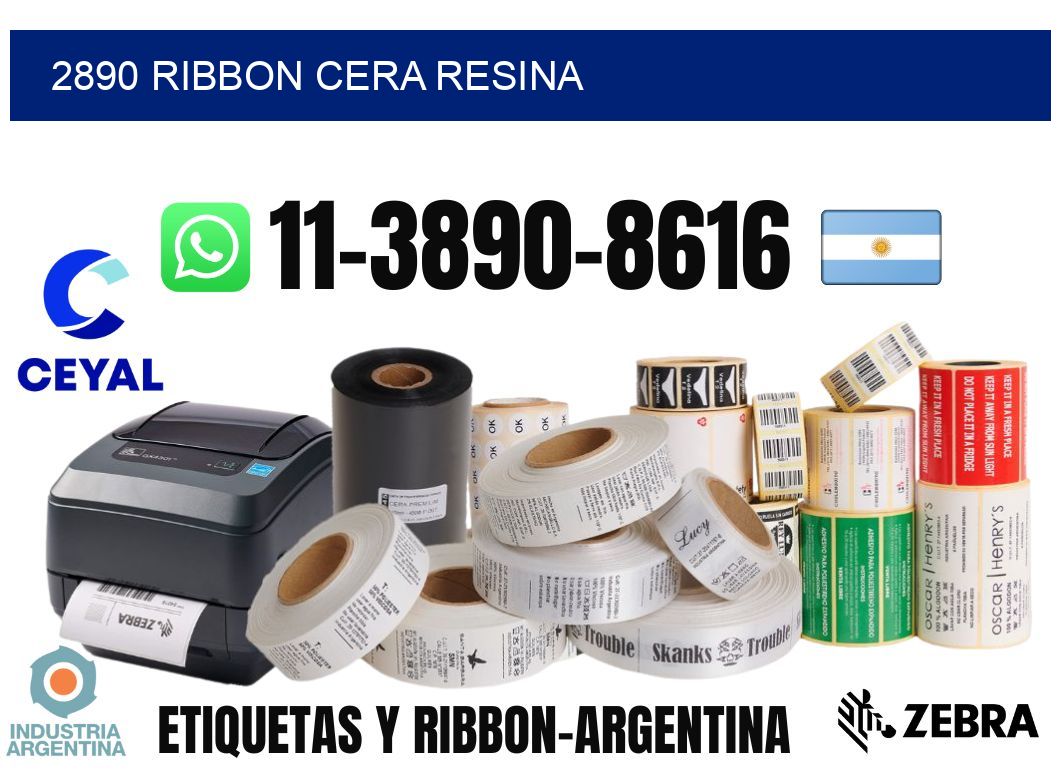 2890 ribbon cera resina