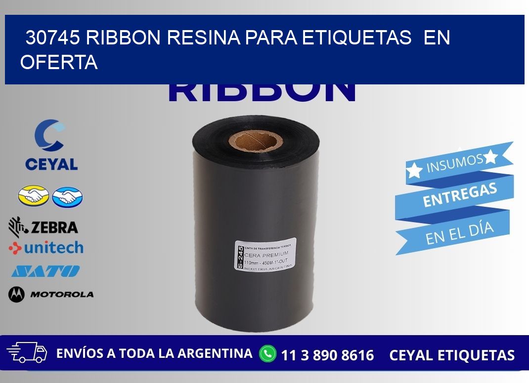 30745 ribbon resina para etiquetas en oferta