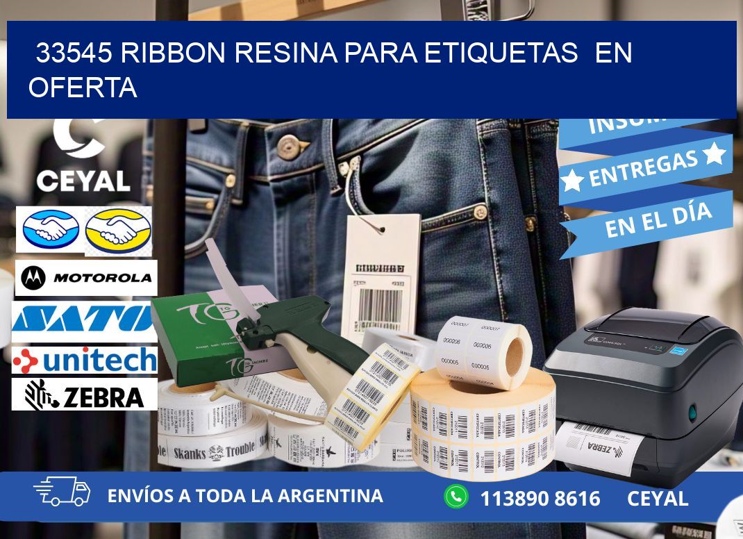 33545 ribbon resina para etiquetas  en oferta