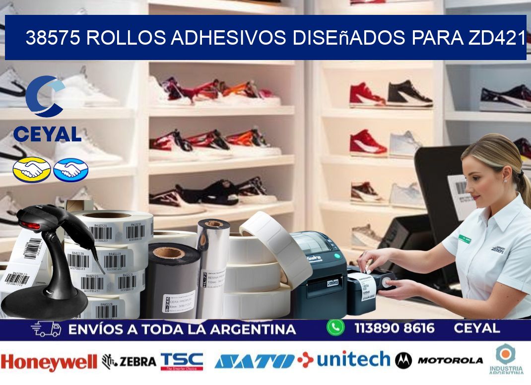 38575 rollos adhesivos diseñados para zd421