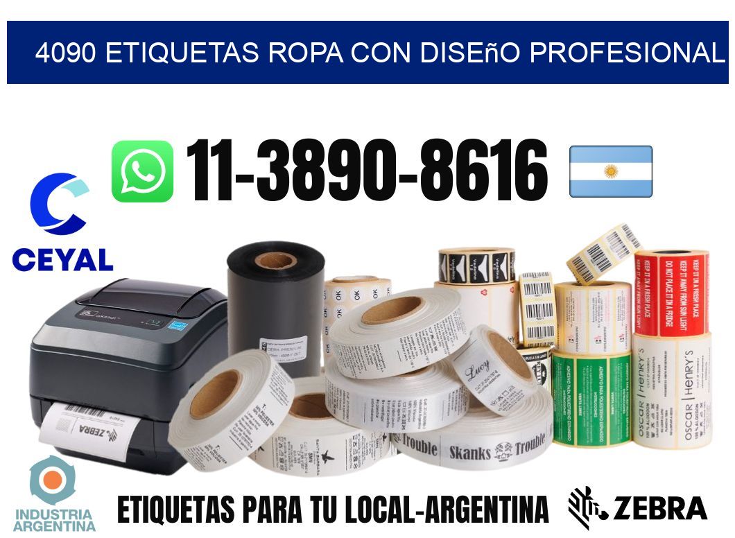 4090 Etiquetas ropa con diseño profesional