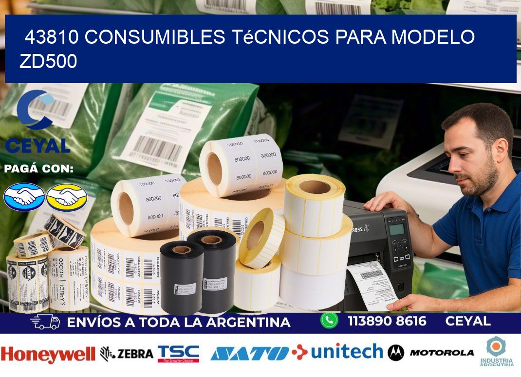 43810 consumibles técnicos para modelo zd500