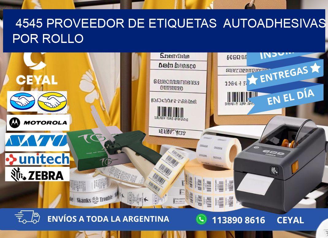 4545 proveedor de etiquetas autoadhesivas por rollo