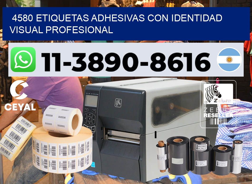 4580 Etiquetas adhesivas con identidad visual profesional