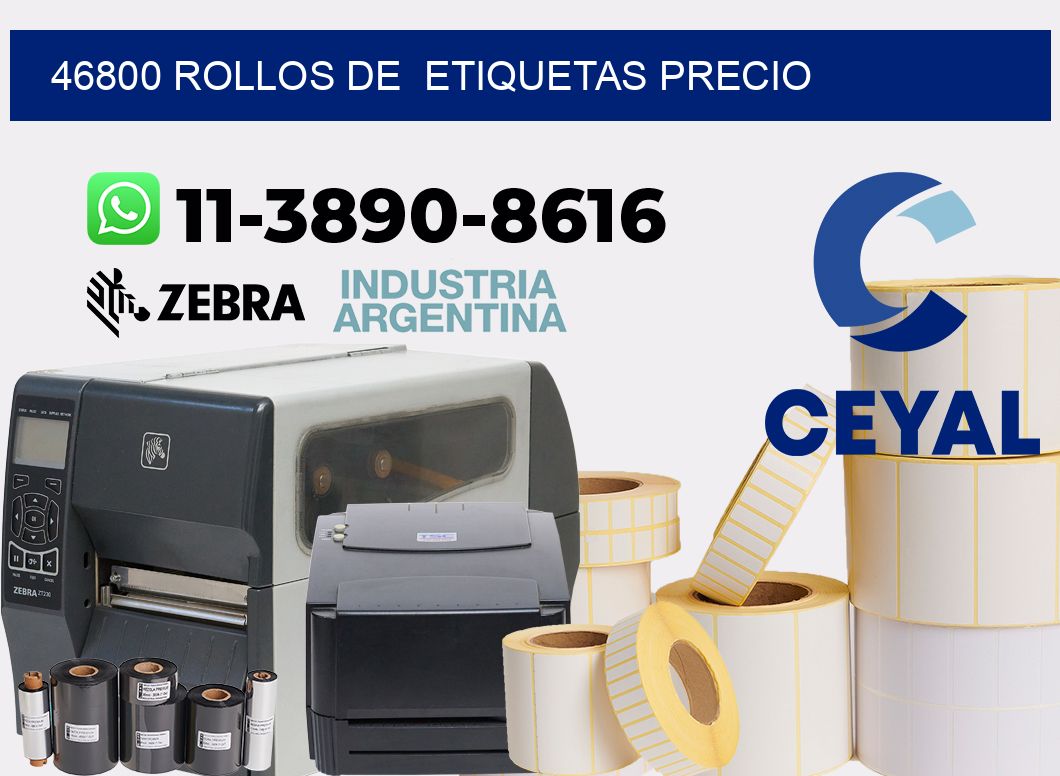 46800 rollos de etiquetas precio
