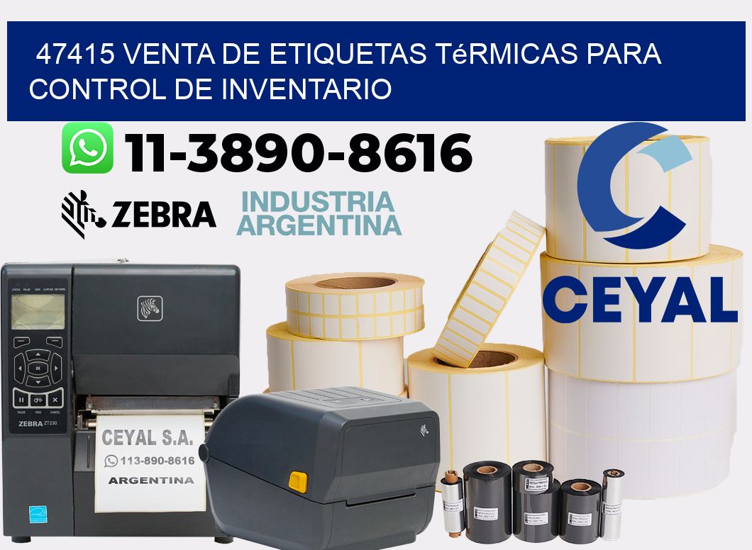47415 venta de etiquetas térmicas para control de inventario