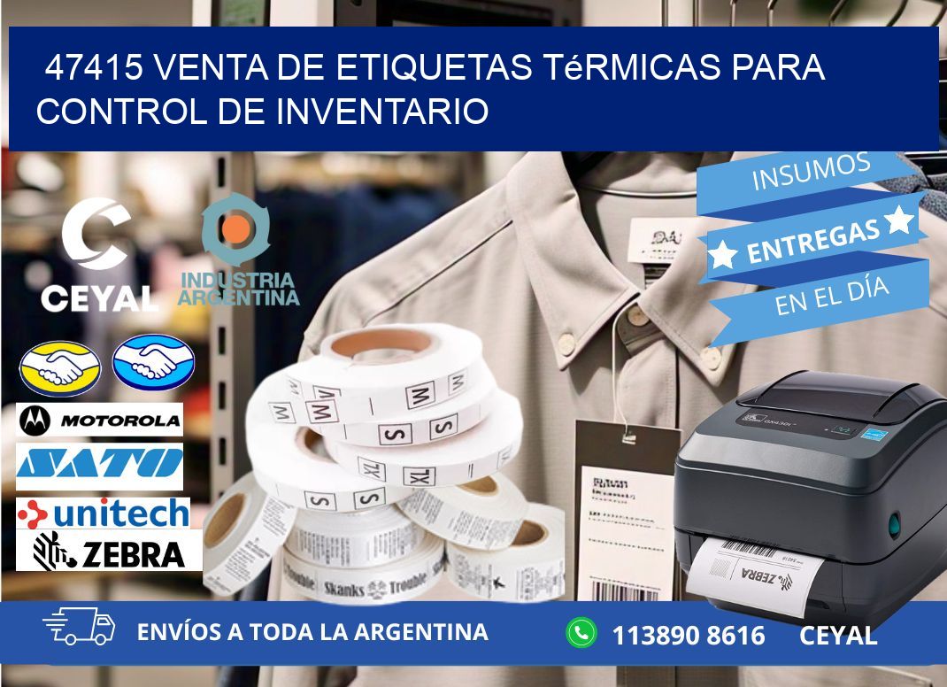47415 venta de etiquetas térmicas para control de inventario
