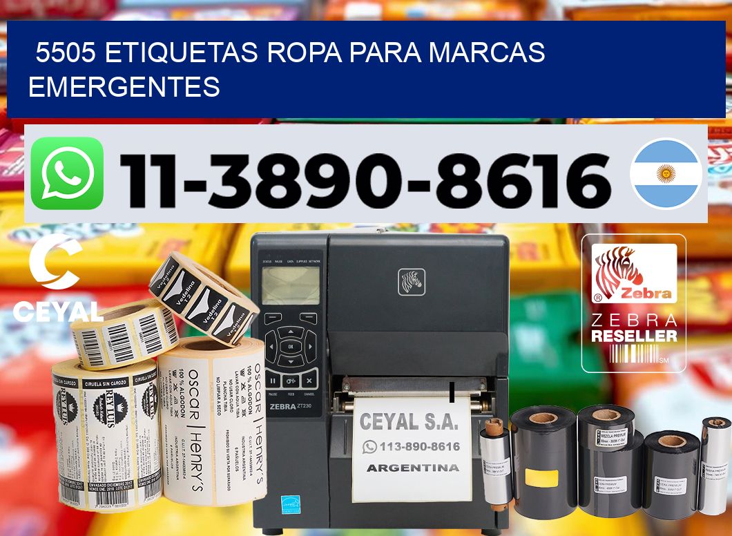 5505 Etiquetas ropa para marcas emergentes
