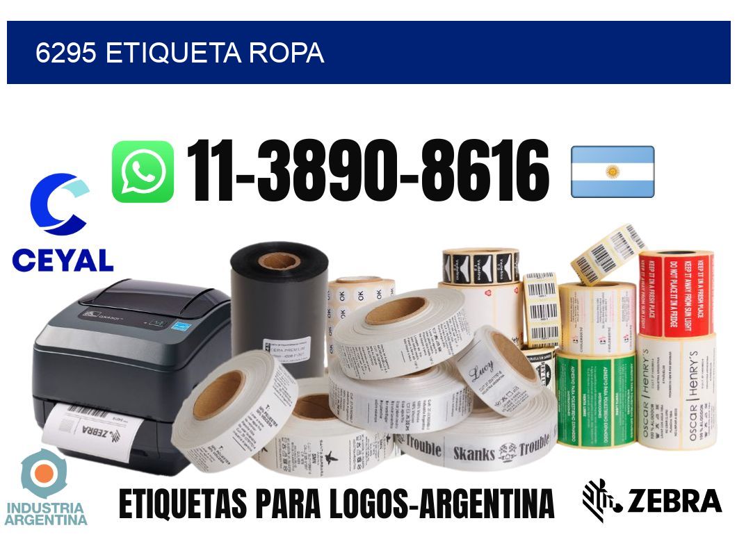6295 etiqueta ropa