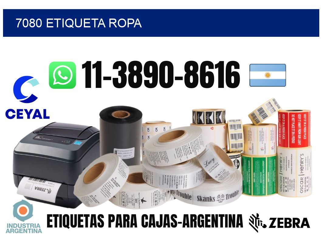 7080 etiqueta ropa