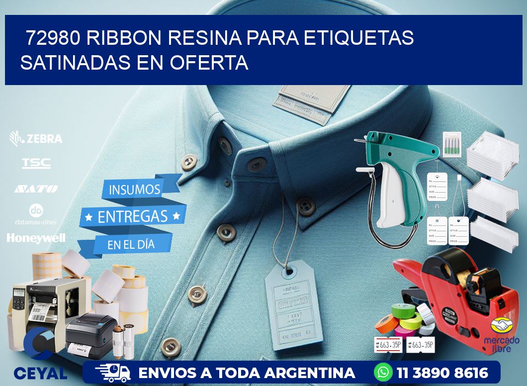 72980 ribbon resina para etiquetas satinadas en oferta