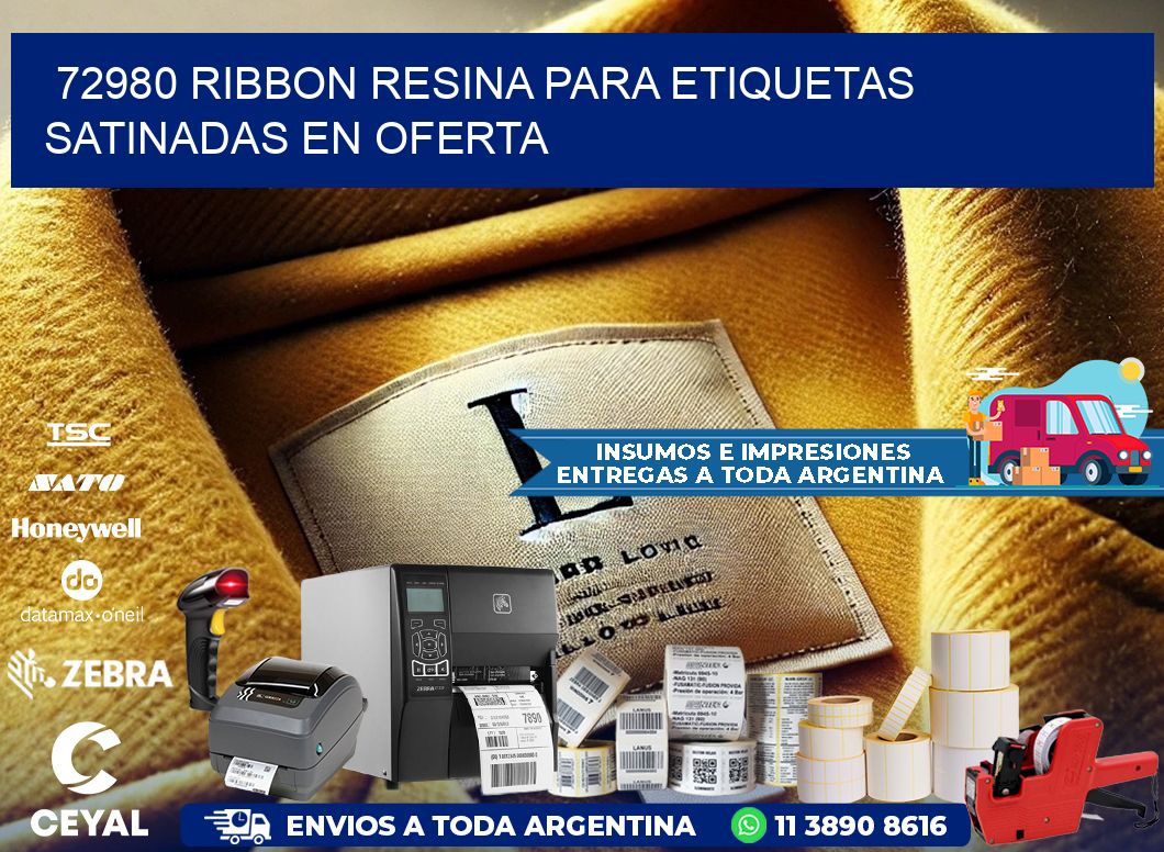 72980 ribbon resina para etiquetas satinadas en oferta