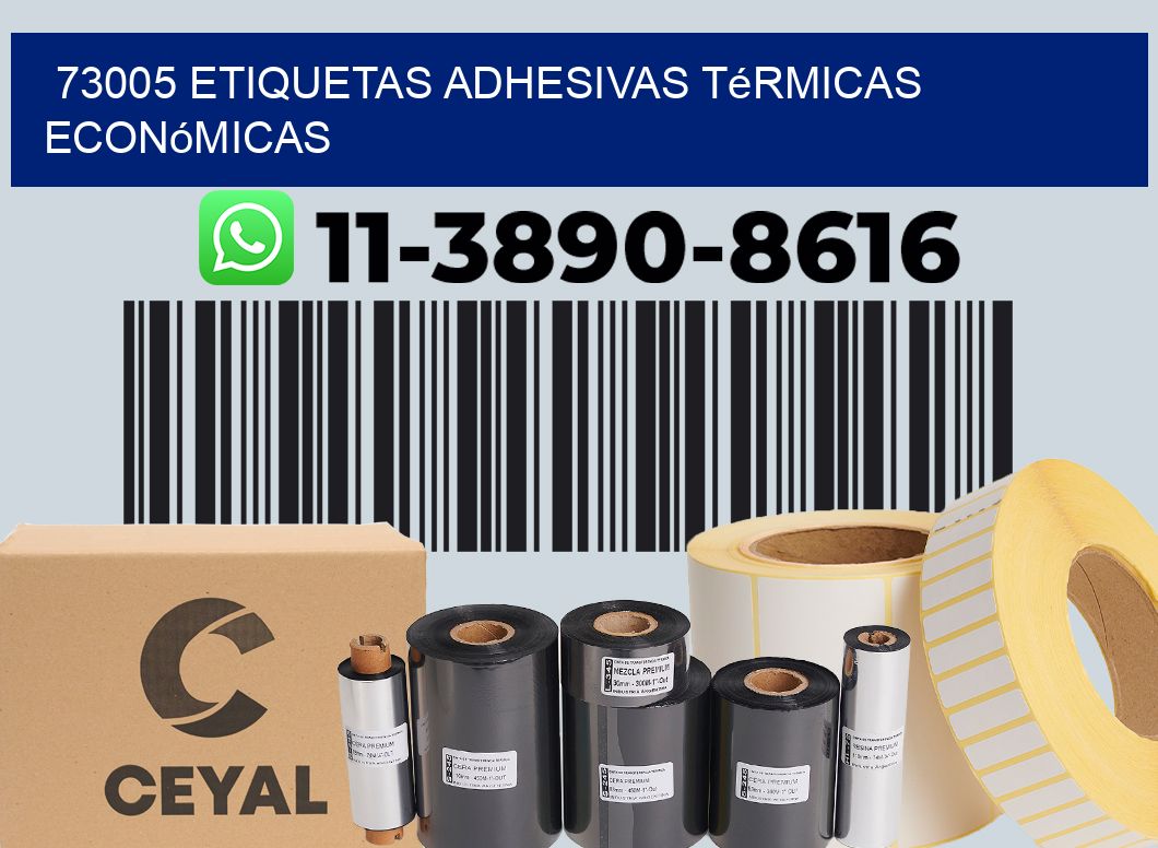 73005 etiquetas adhesivas térmicas económicas