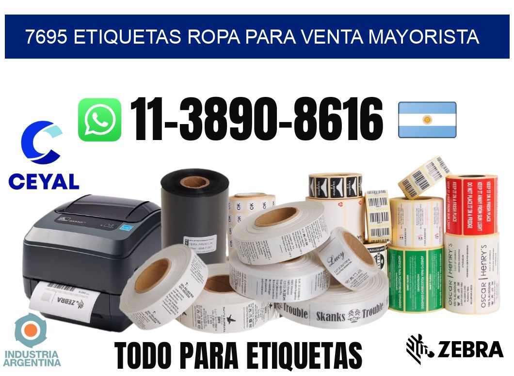 7695 Etiquetas ropa para venta mayorista