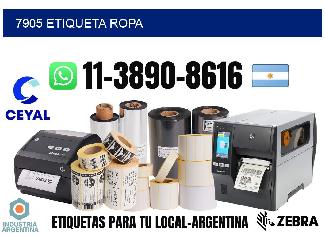 7905 etiqueta ropa
