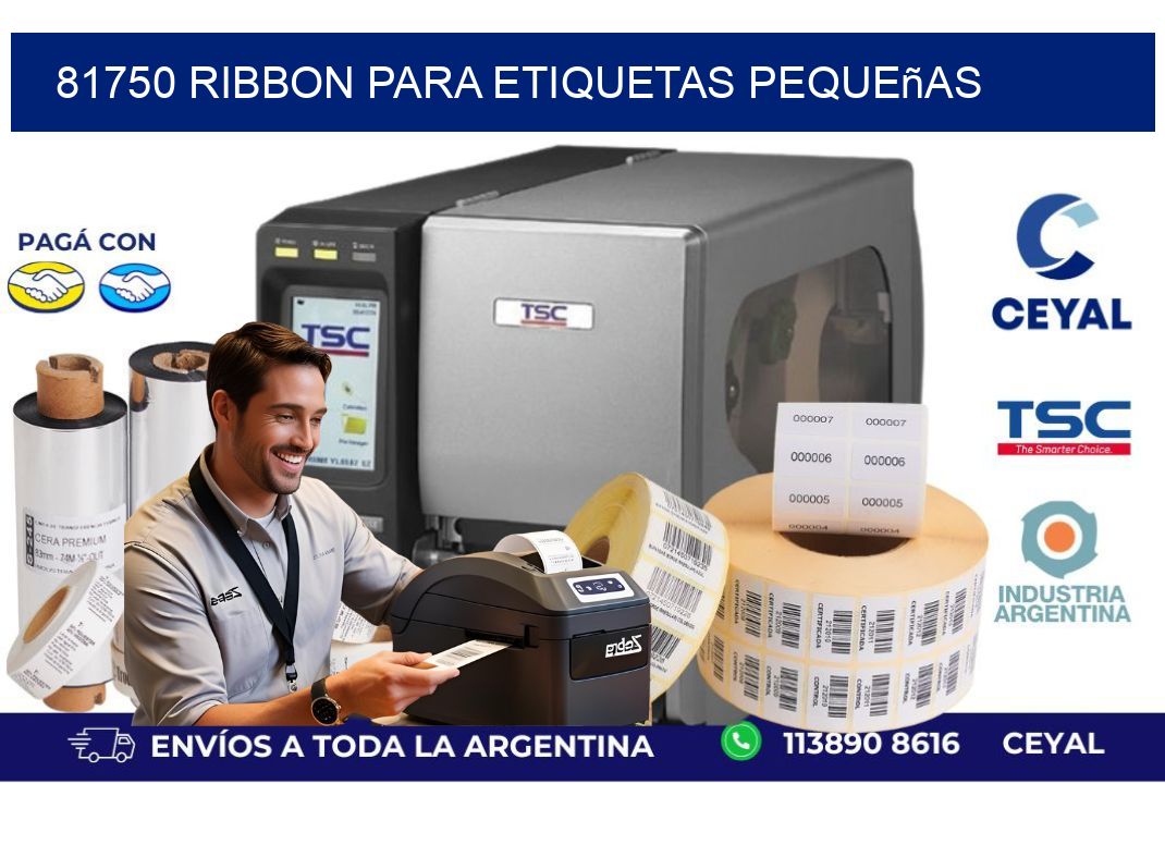 81750 ribbon para etiquetas pequeñas