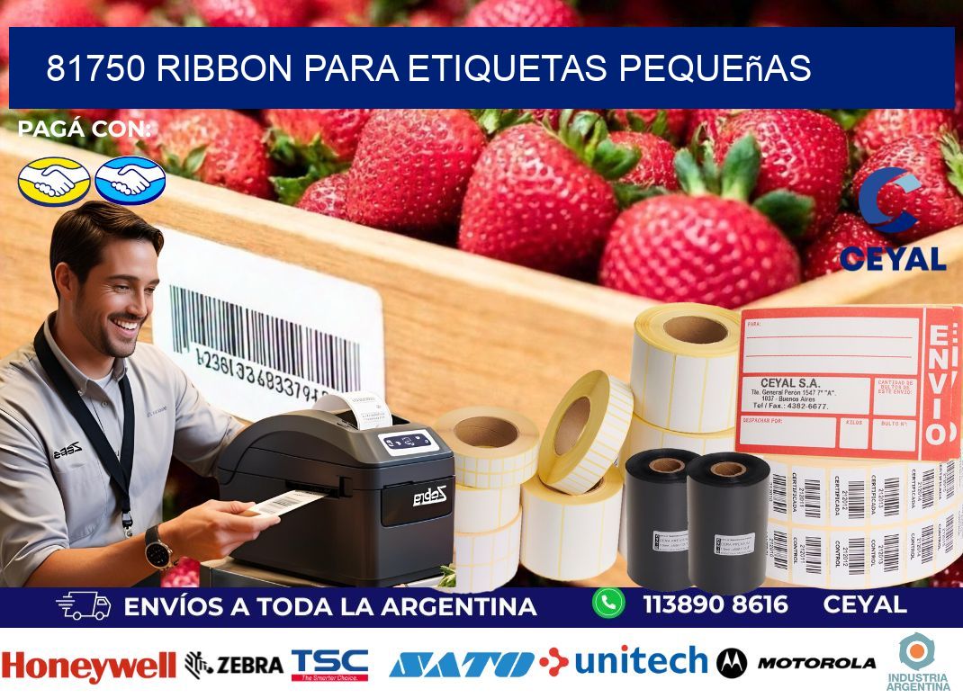 81750 ribbon para etiquetas pequeñas
