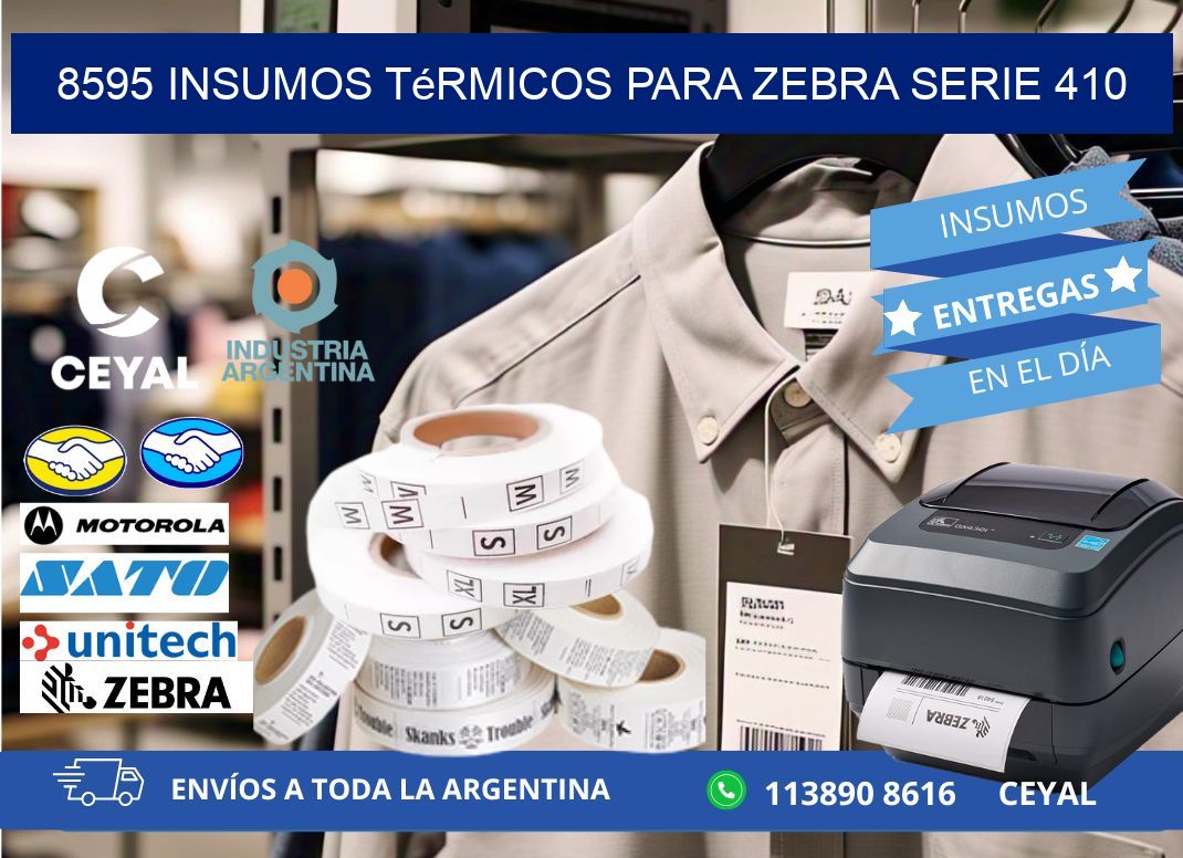 8595 insumos térmicos para zebra serie 410