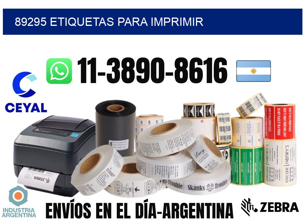 89295 etiquetas para imprimir
