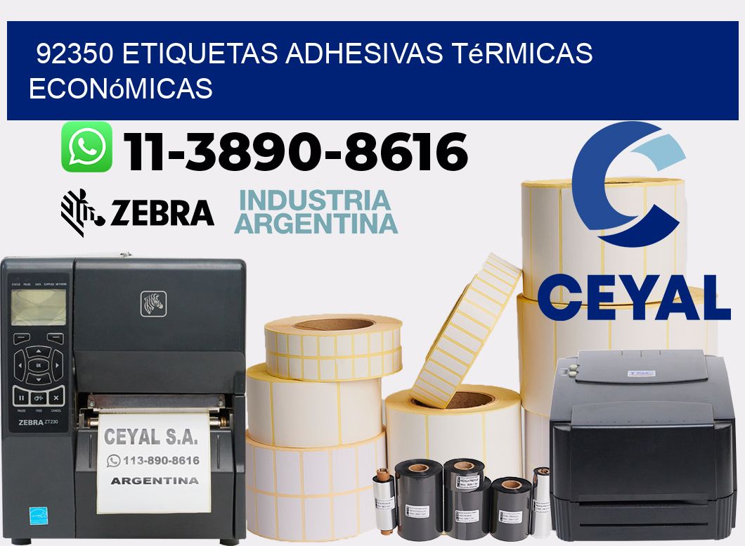 92350 etiquetas adhesivas térmicas económicas