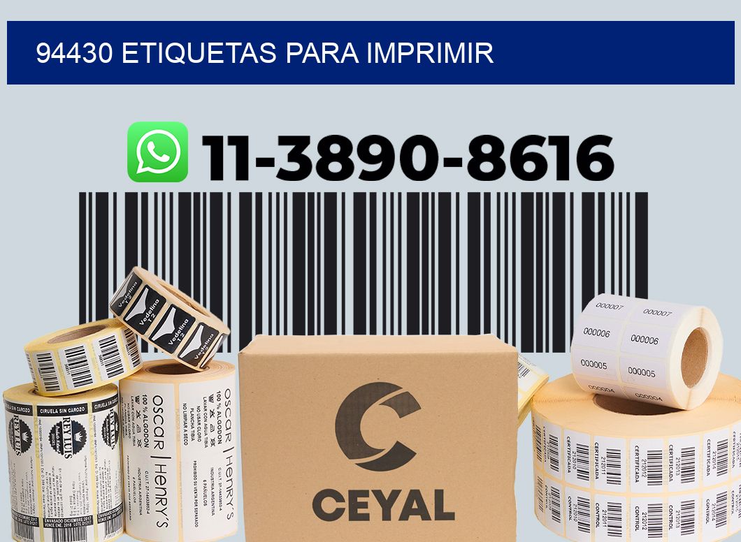 94430 etiquetas para imprimir