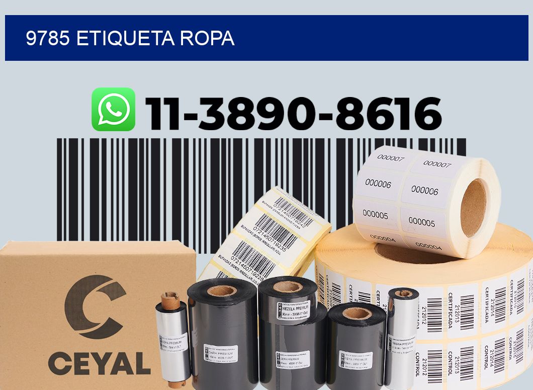 9785 etiqueta ropa