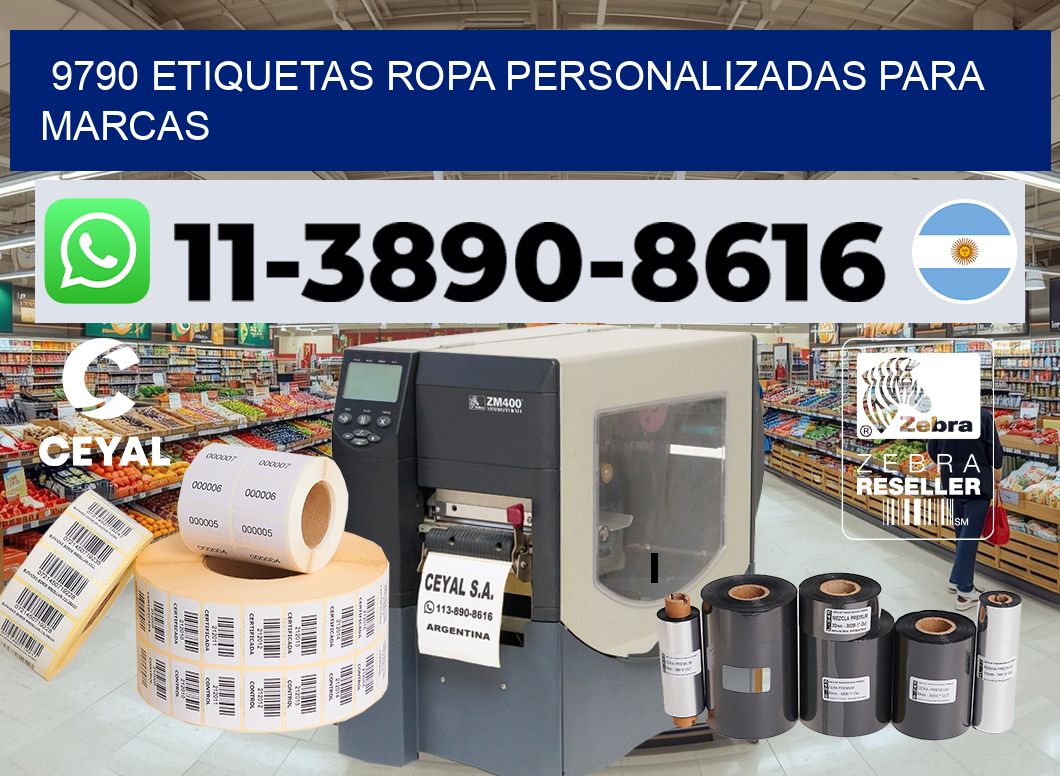 9790 Etiquetas ropa personalizadas para marcas