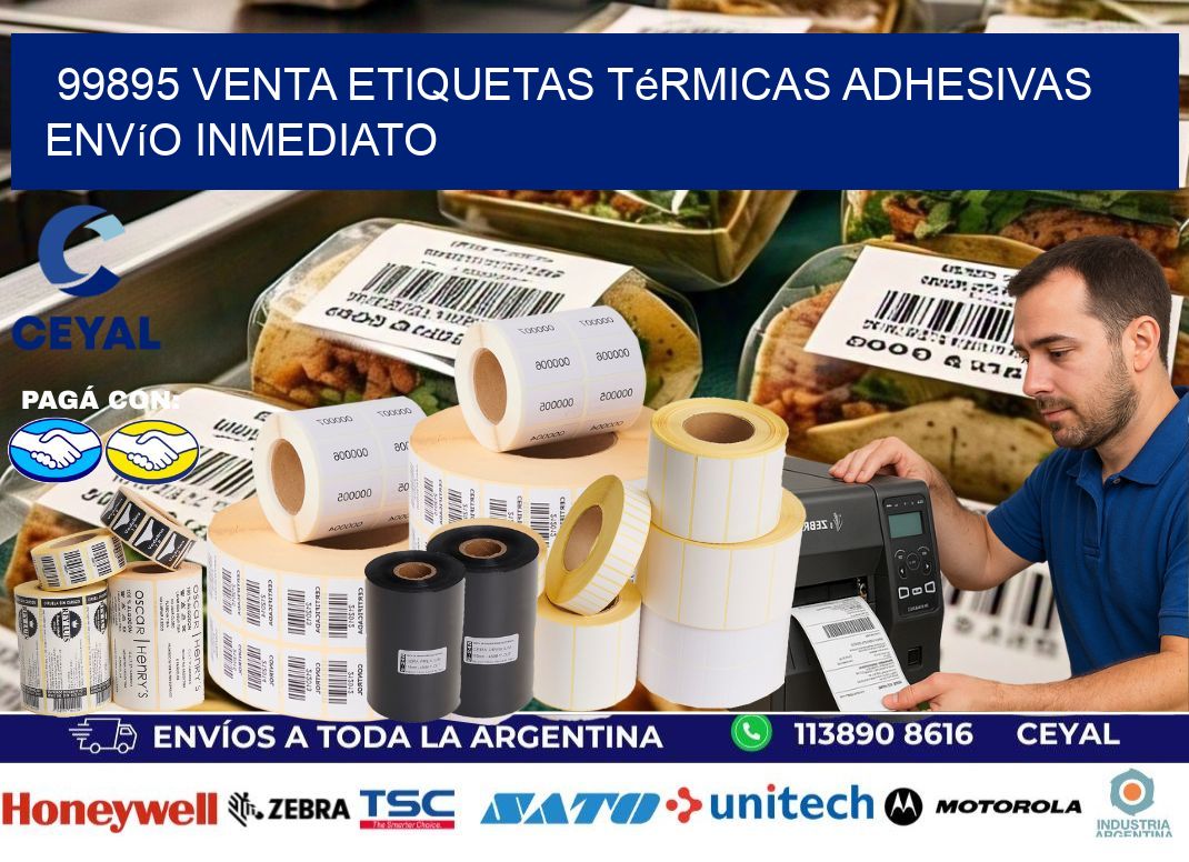 99895 venta etiquetas térmicas adhesivas envío inmediato