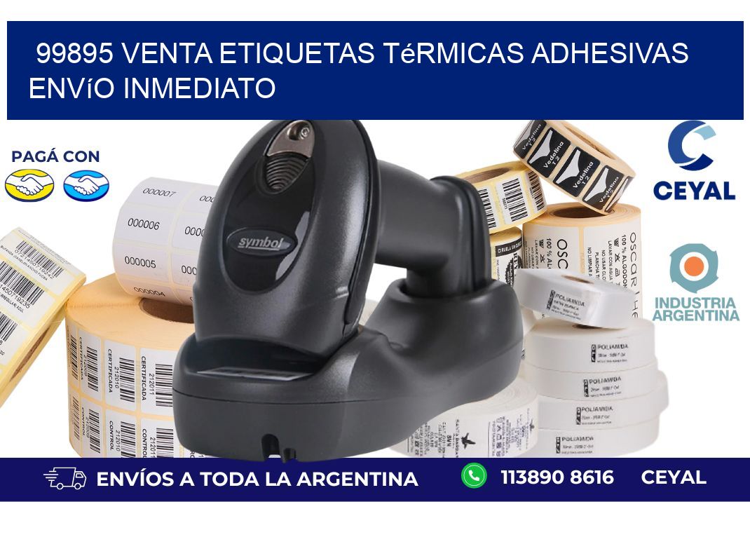 99895 venta etiquetas térmicas adhesivas envío inmediato