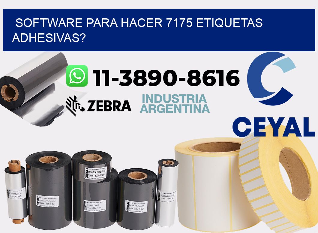 Software para hacer 7175 etiquetas adhesivas?