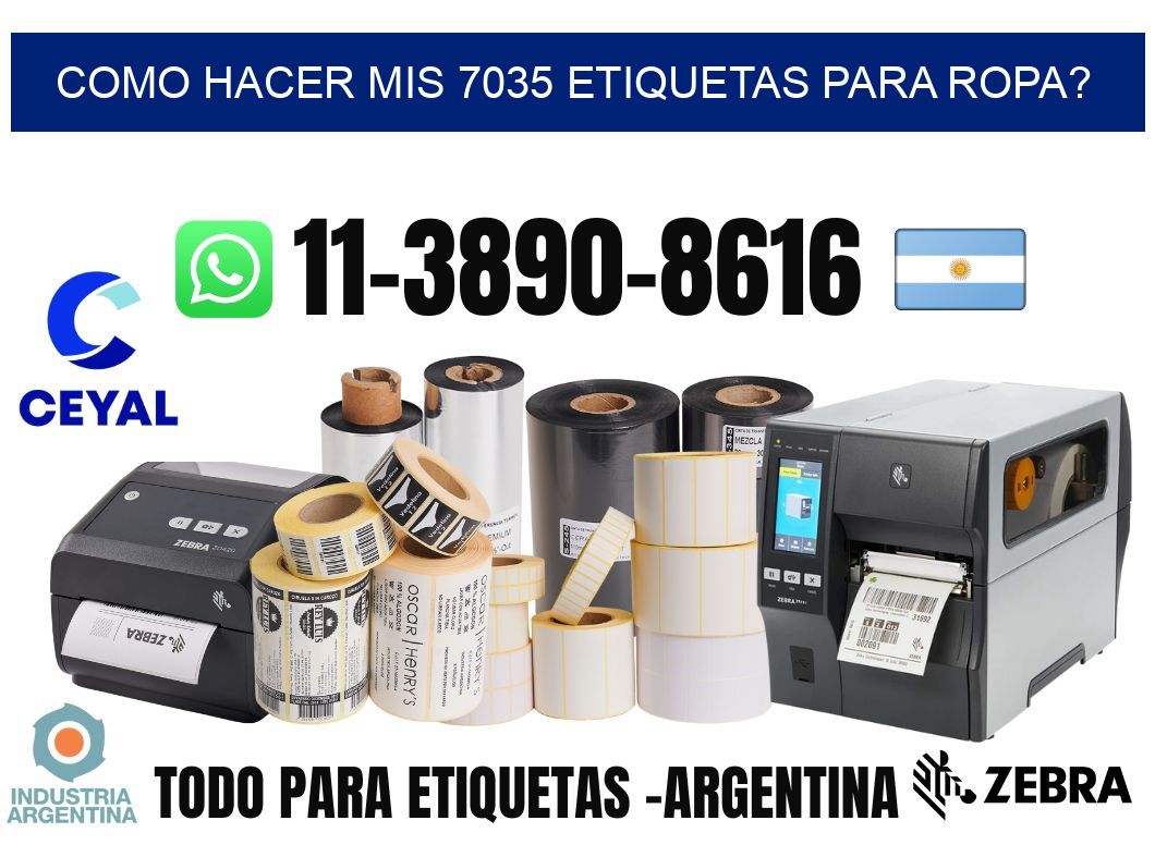 como hacer mis 7035 etiquetas para ropa?