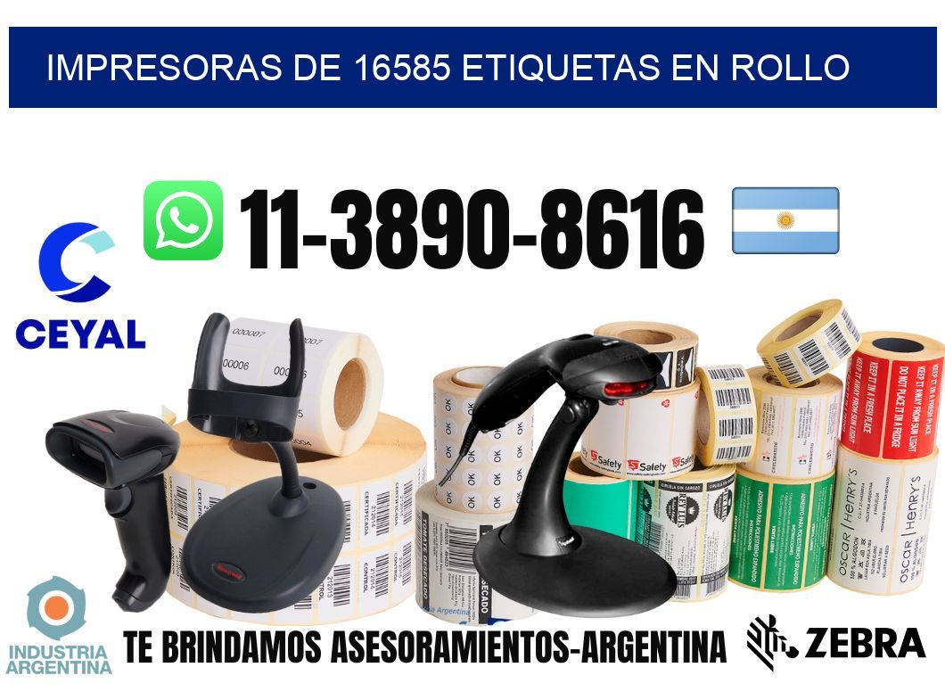 impresoras de 16585 etiquetas en rollo