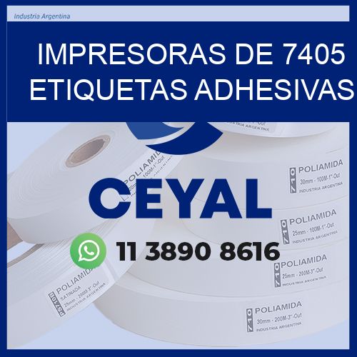 impresoras de 7405 etiquetas adhesivas