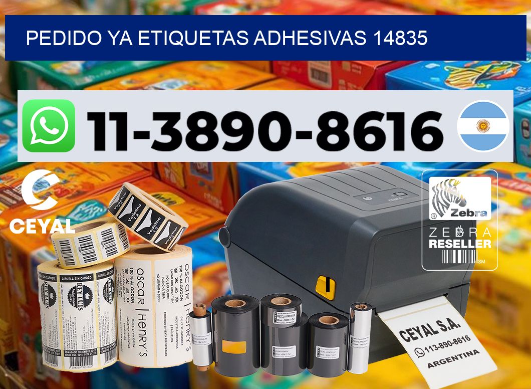 pedido ya etiquetas adhesivas 14835