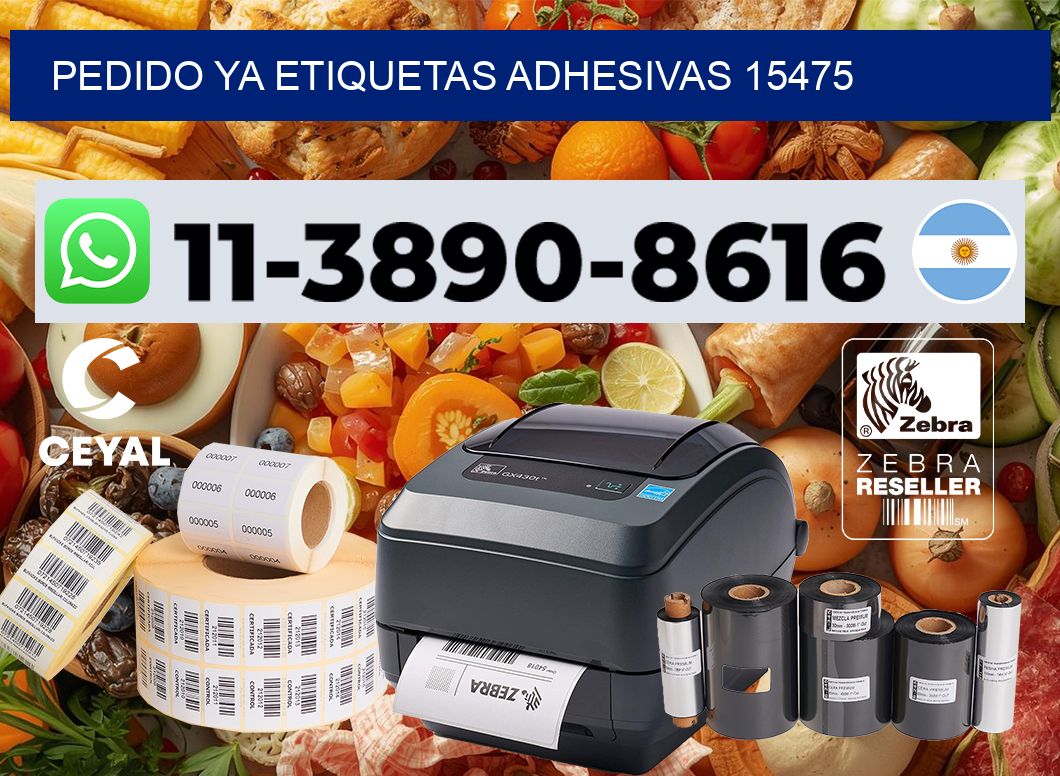 pedido ya etiquetas adhesivas 15475