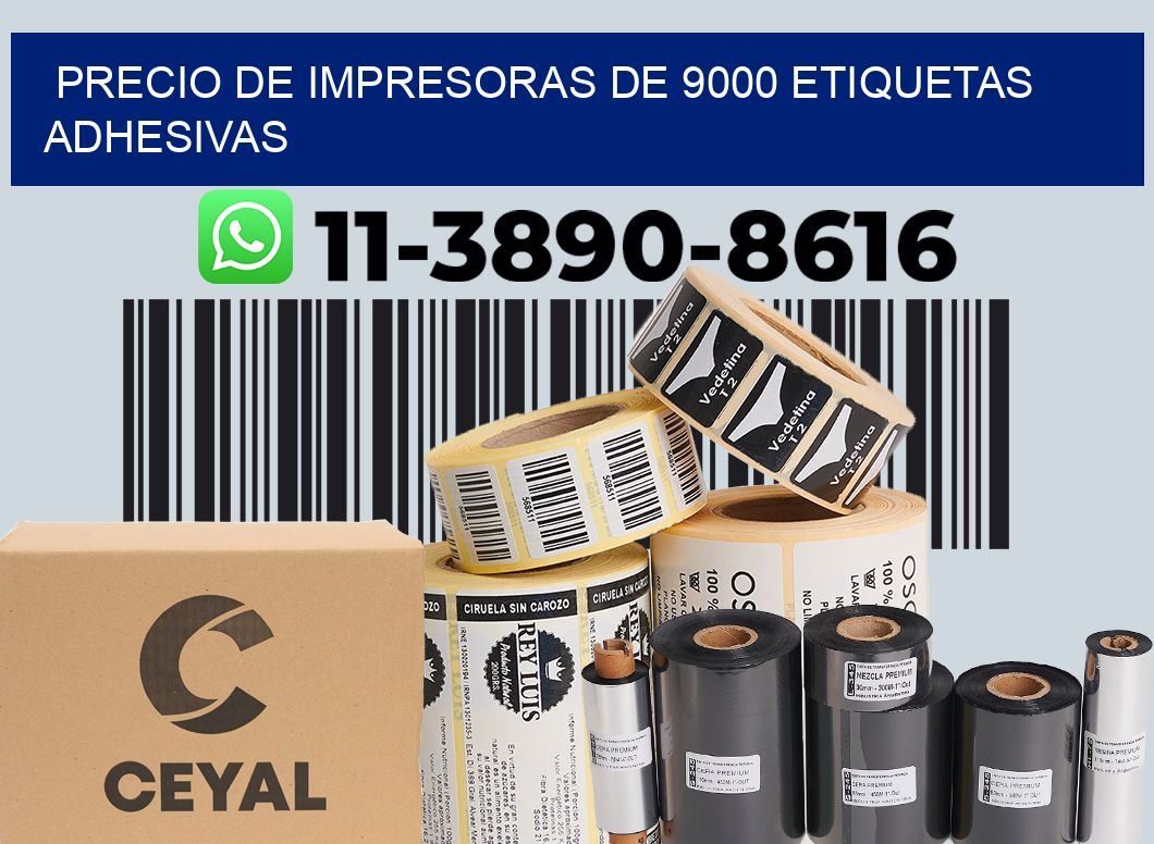 precio de impresoras de 9000 etiquetas adhesivas