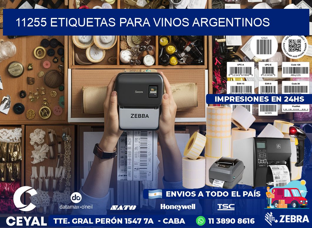 11255 Etiquetas para vinos argentinos