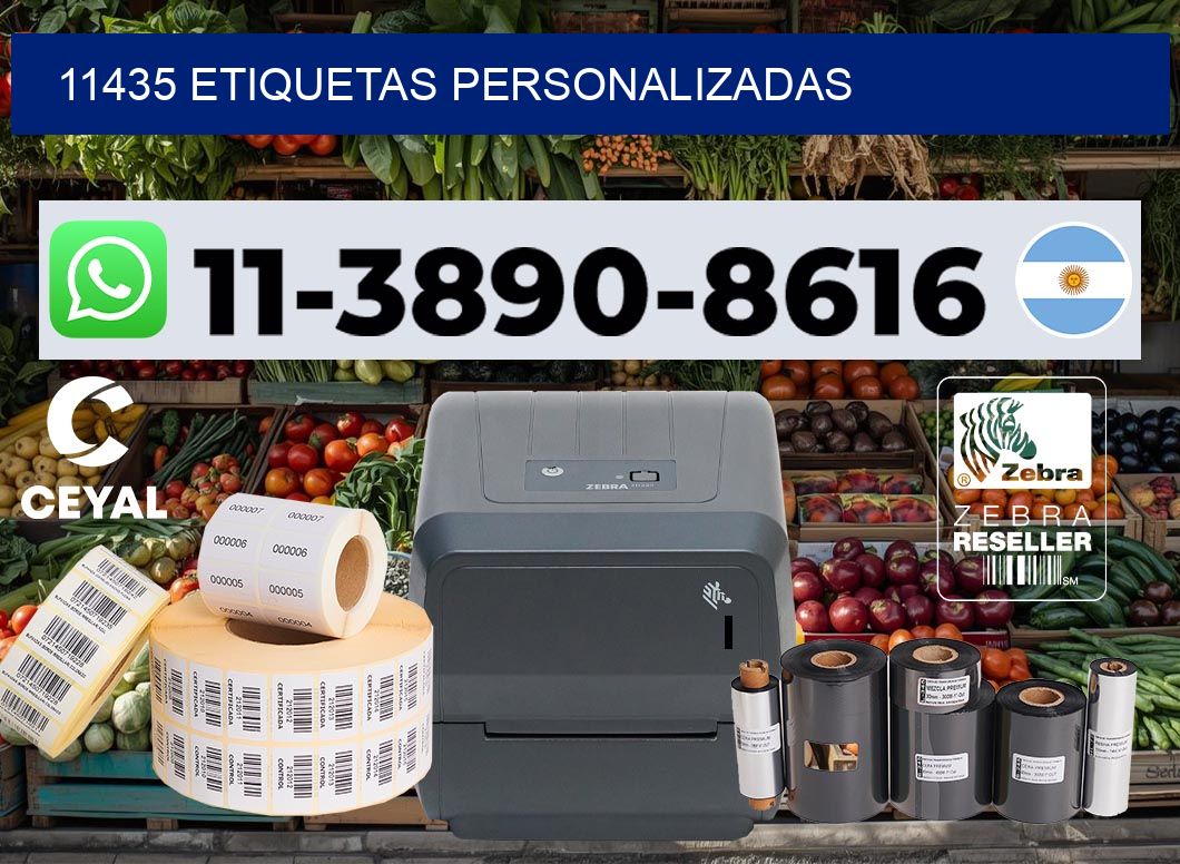 11435 etiquetas personalizadas