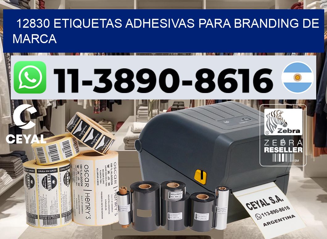 12830 Etiquetas adhesivas para branding de marca