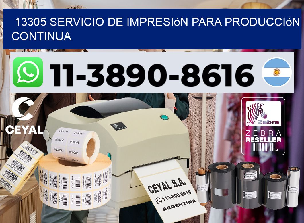 13305 Servicio de impresión para producción continua