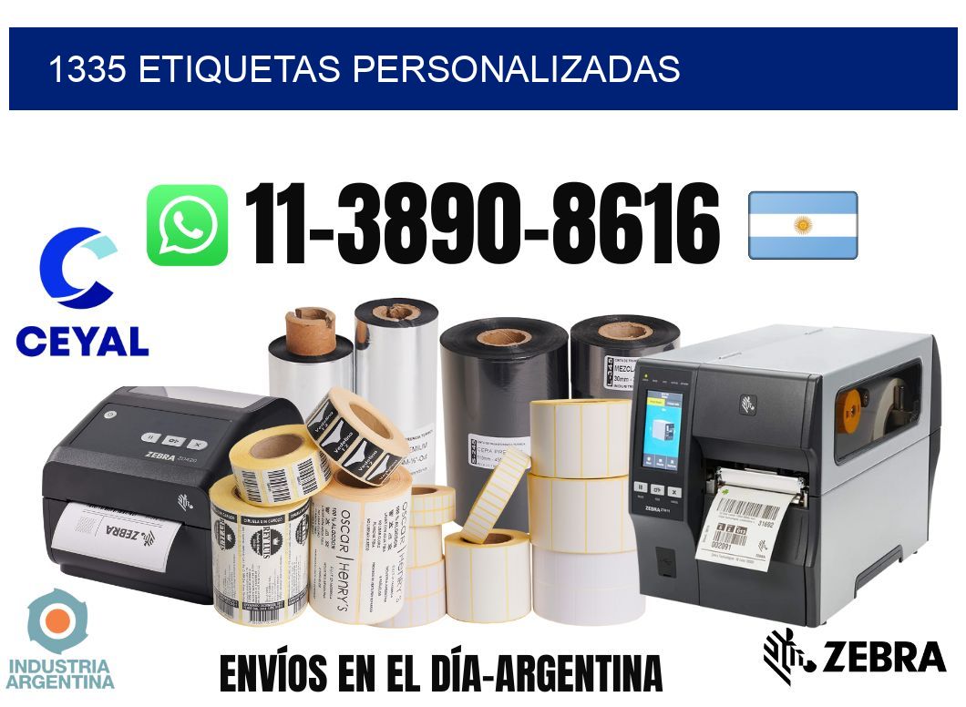 1335 etiquetas personalizadas