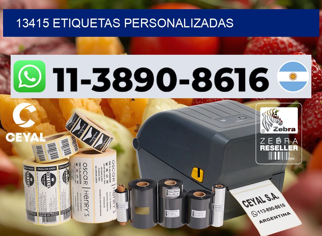 13415 etiquetas personalizadas