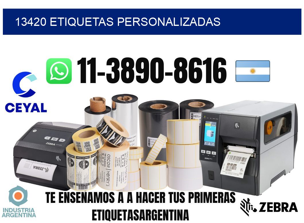 13420 etiquetas personalizadas