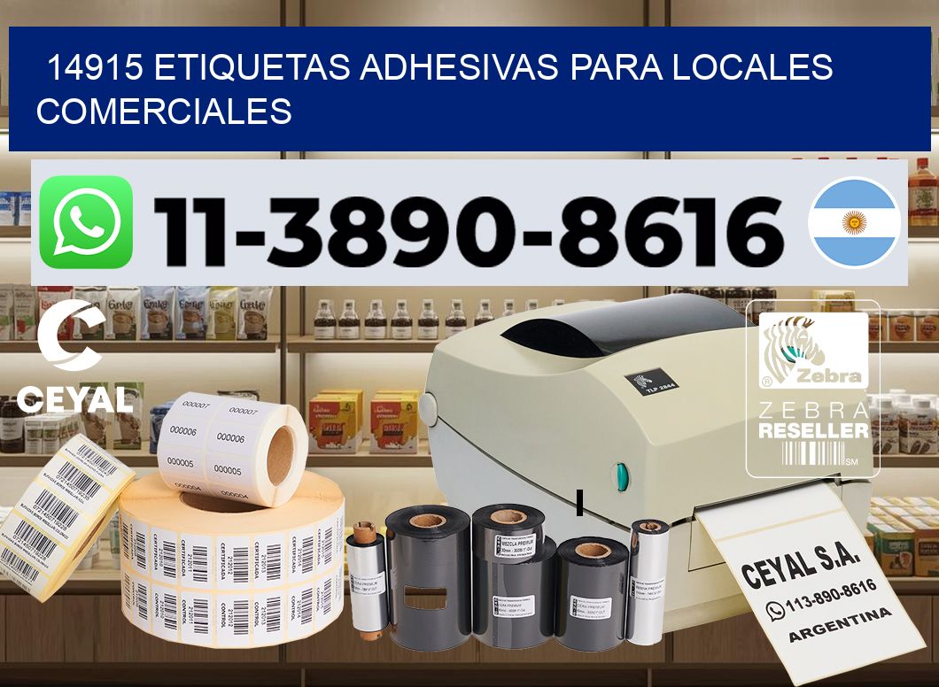14915 Etiquetas adhesivas para locales comerciales
