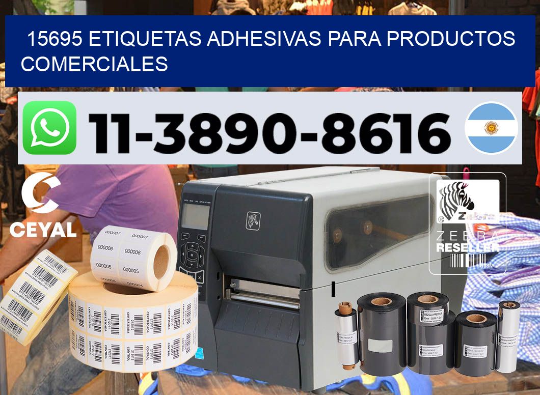 15695 Etiquetas adhesivas para productos comerciales