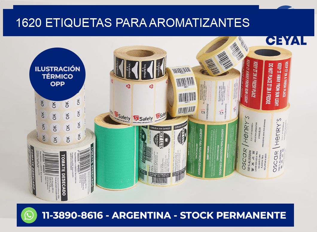 1620 Etiquetas para aromatizantes