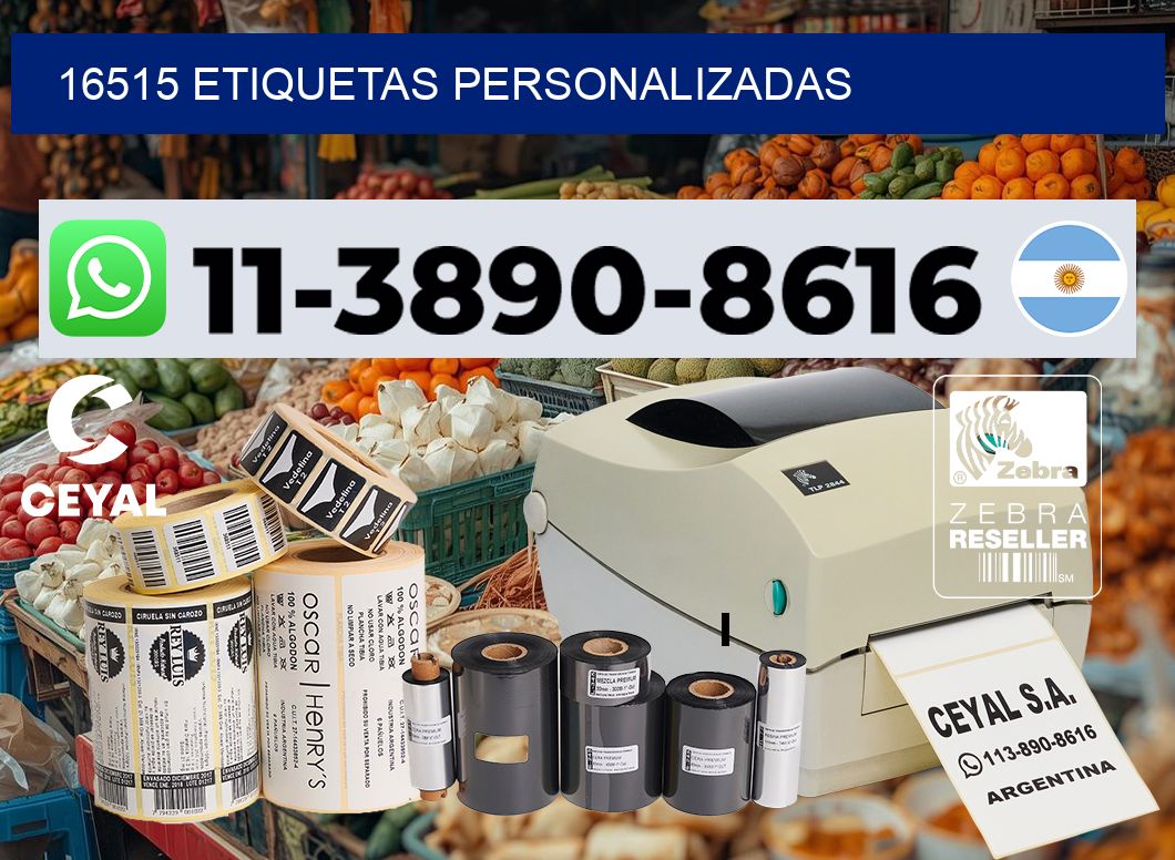 16515 etiquetas personalizadas