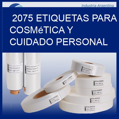 2075 Etiquetas para cosmética y cuidado personal